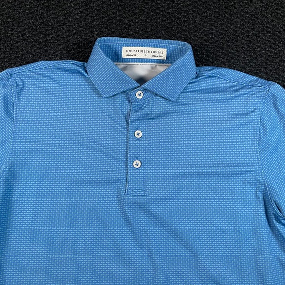 Holderness & Bourne Other - Holderness & Bourne Blue Golf Polo First National Bank Active Men's Size Small